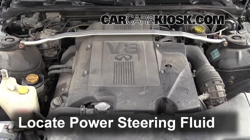 1998 Infiniti Q45 4.1L V8 Power Steering Fluid Add Fluid